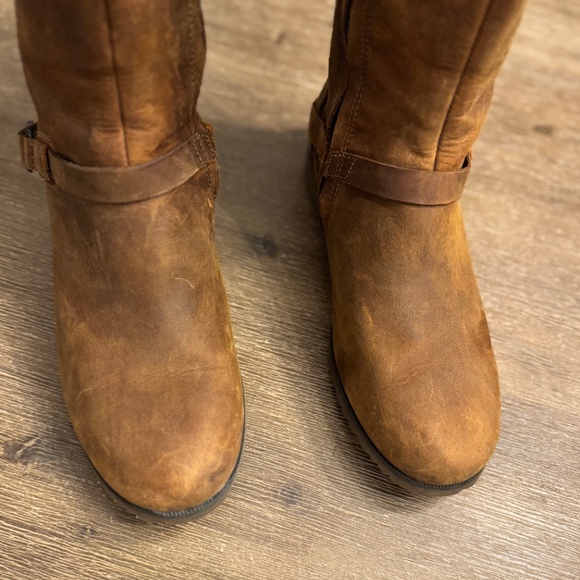 TEVA De La Vina Waterproof Leather Tall Mid-Calf Boots - Brown - Size US 6 - - Picture 14 of 14